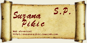 Suzana Pikić vizit kartica